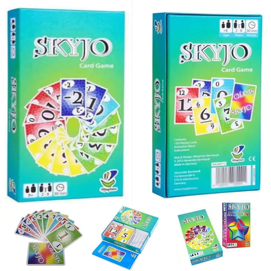 Skyjo Board Games Card Party of Tables for The Whole Family Deck Box Wit Social Collective Games Children Tapis Poker Social