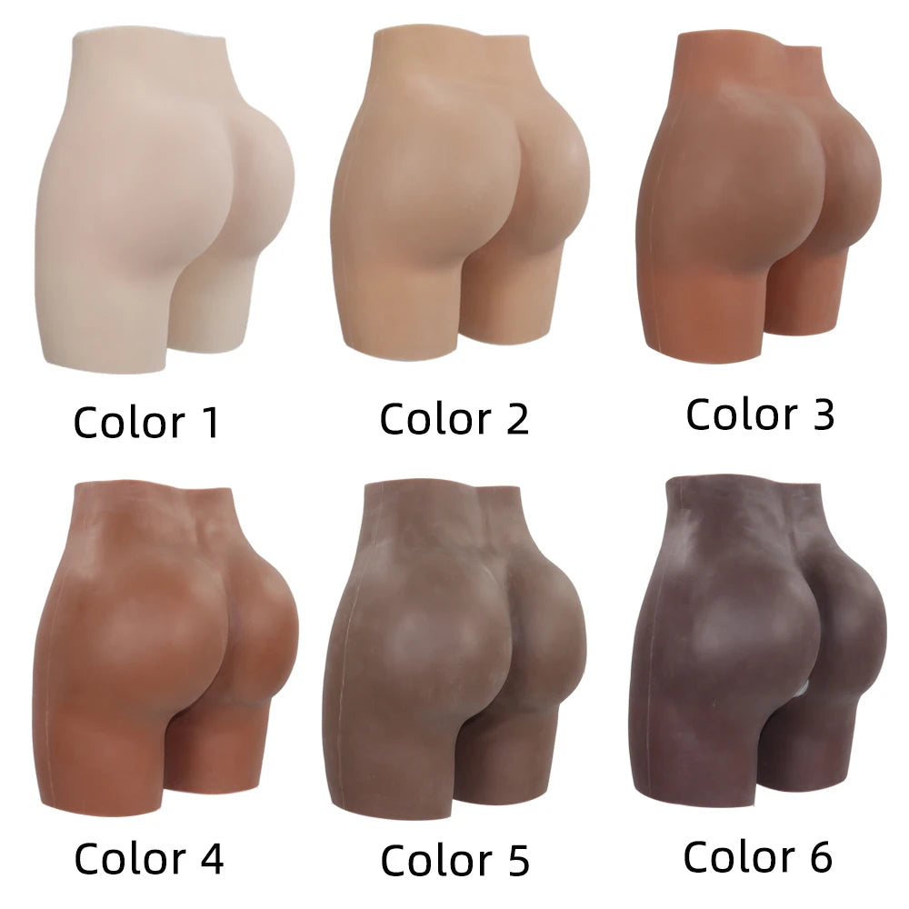 YUERUGOU Oversize Crossdresser Silicone Shape wear Realistic Hip pads and Butt Pads Flexible Hip Enhancer Panties for Drag Queen