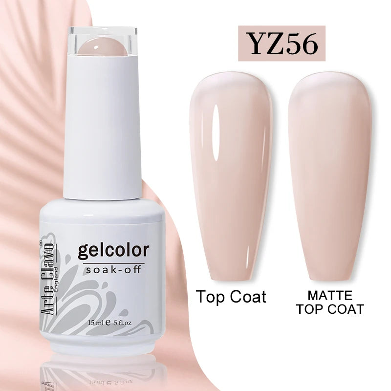 Arte Clavo 15ml Gel Polish Hybrid Varnishes 179 Colors Nails Art For Manicure Soak Off UV Need Top Base Primer Gel Nail Polish