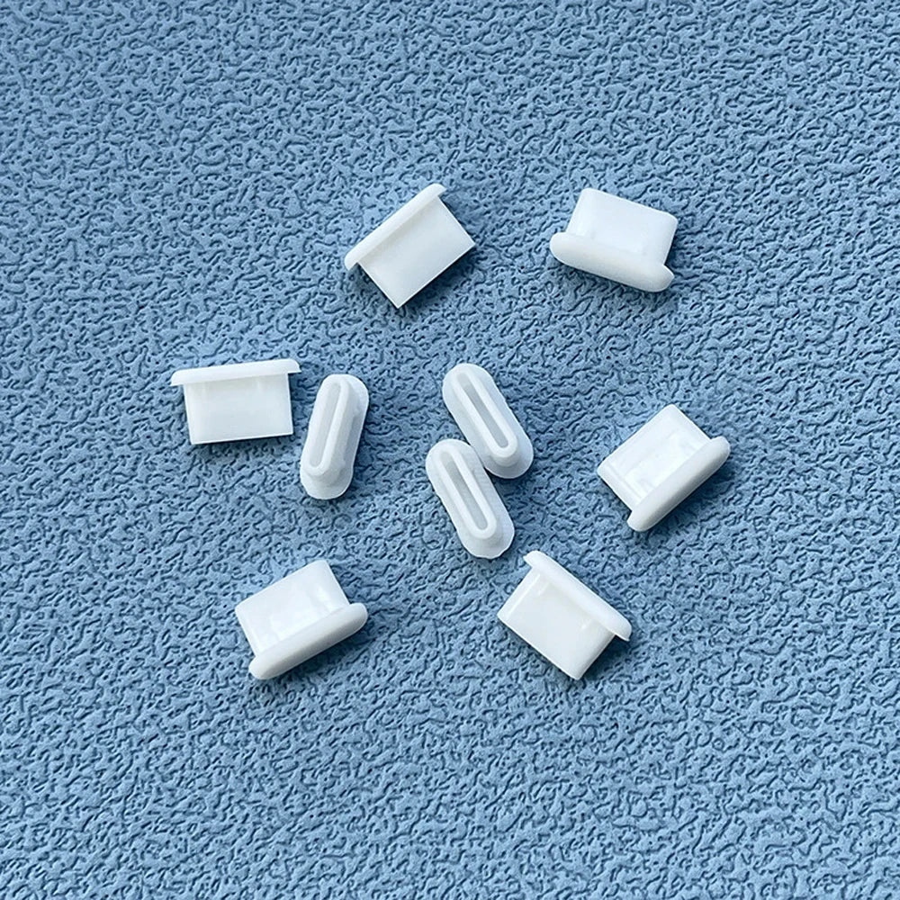 10/30/50PCS Type-C Silicone Dust Plugs Phone USB Charging Port Protector Cover Type C Anti-dust Cap for Samsung Xiaomi Huawei