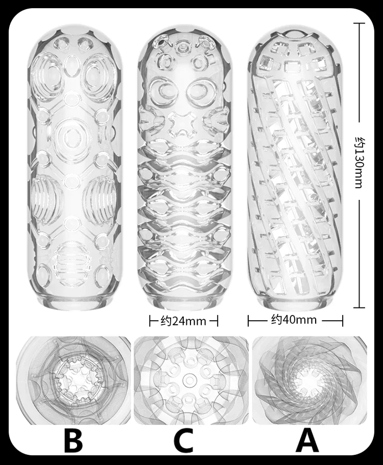 Transparent Male Masturbate Cup Penis Sex Toys for Men Endurance Exercise Soft Pussy Aircraft Cup Artificial Vagina Cock Sleeve
