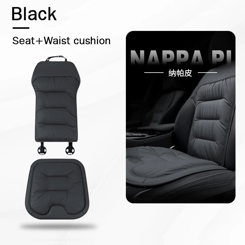 Four Seasons Universal Car Seat Cover Breathable Leather Car Seat Waist Cushion Covers Auto Interior Seats Interior Accessories