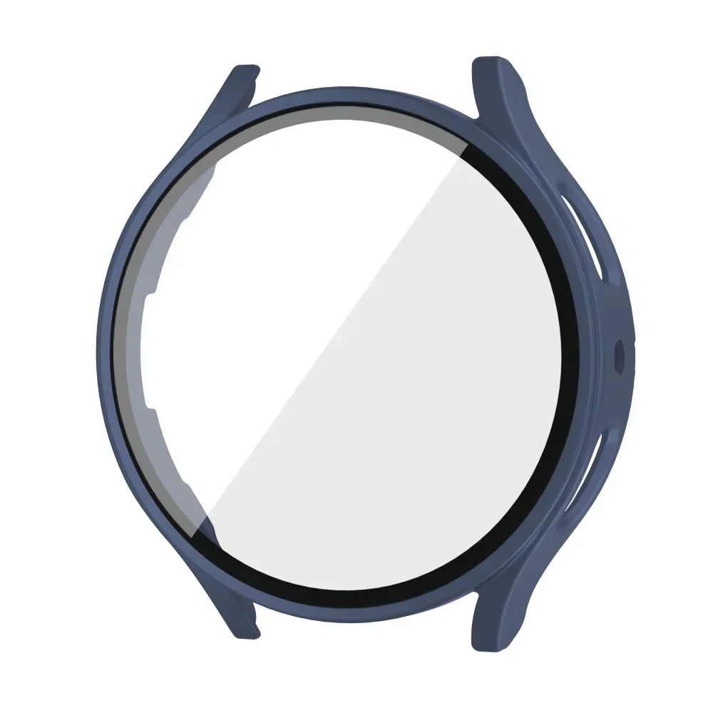 Tempered Glass+PC Cover for Samsung Galaxy Watch 4 5 6 44mm 40mm All Coverage Protective Bumper Case Galaxy Watch4 5 Accessories