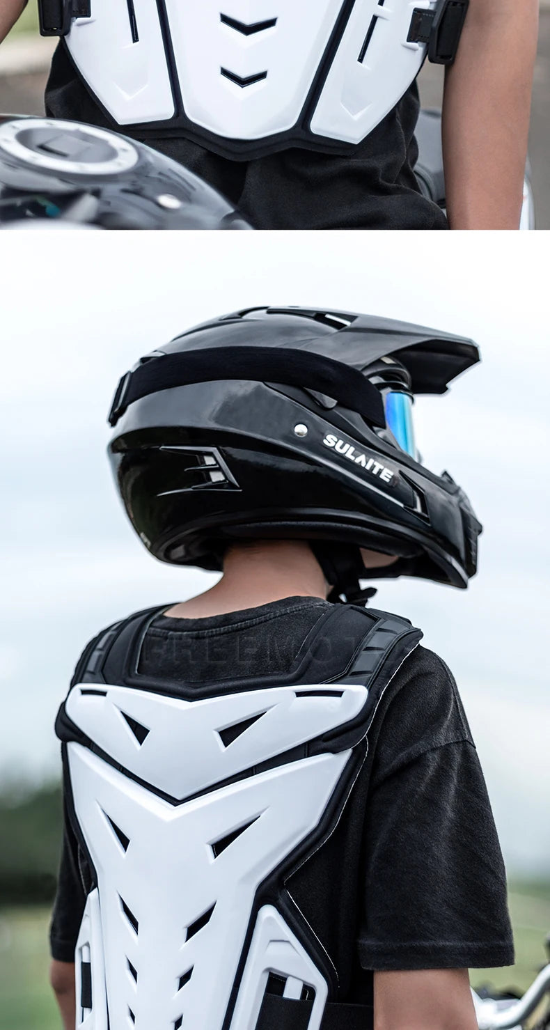 Motocross Body Armor Motorcycle Jacket Motocross Moto Vest Back Chest Protector Off-Road Dirt Bike Protective Gear