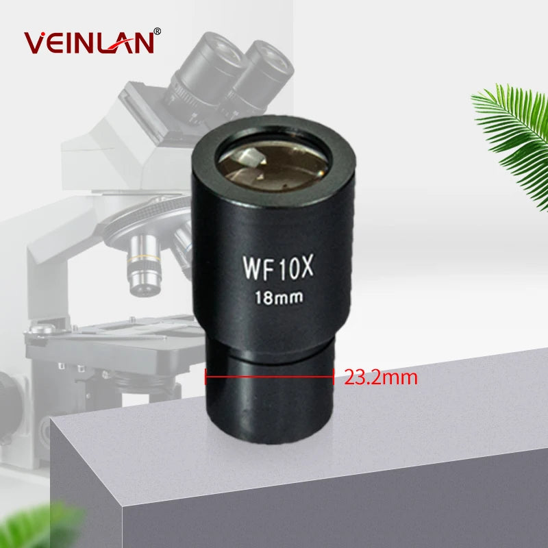Bioscopic microscope eyepiece, Wf5X, Wf10X, Wf15X, Wf16X, Wf20X, Wf25, installation size 23.2 millimeters.