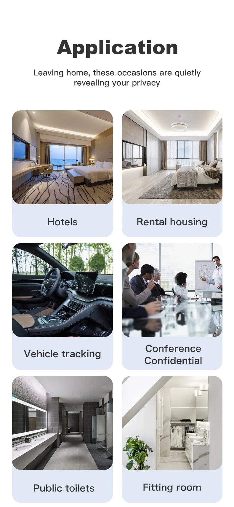 Portable Camera Detector Anti-Spy Car GPS Tracker Listening Device bug RF Wireless All Signal Scanner Gadget Security Protection