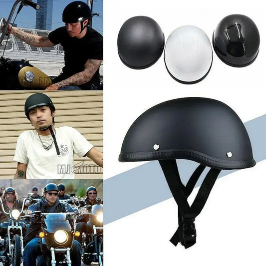 New Retro Motorcycle Half Helmet ABS Cotton Plastic Cap Summer Half Face Unisex Helmet Motorbike Ridder Universal DOT Certified