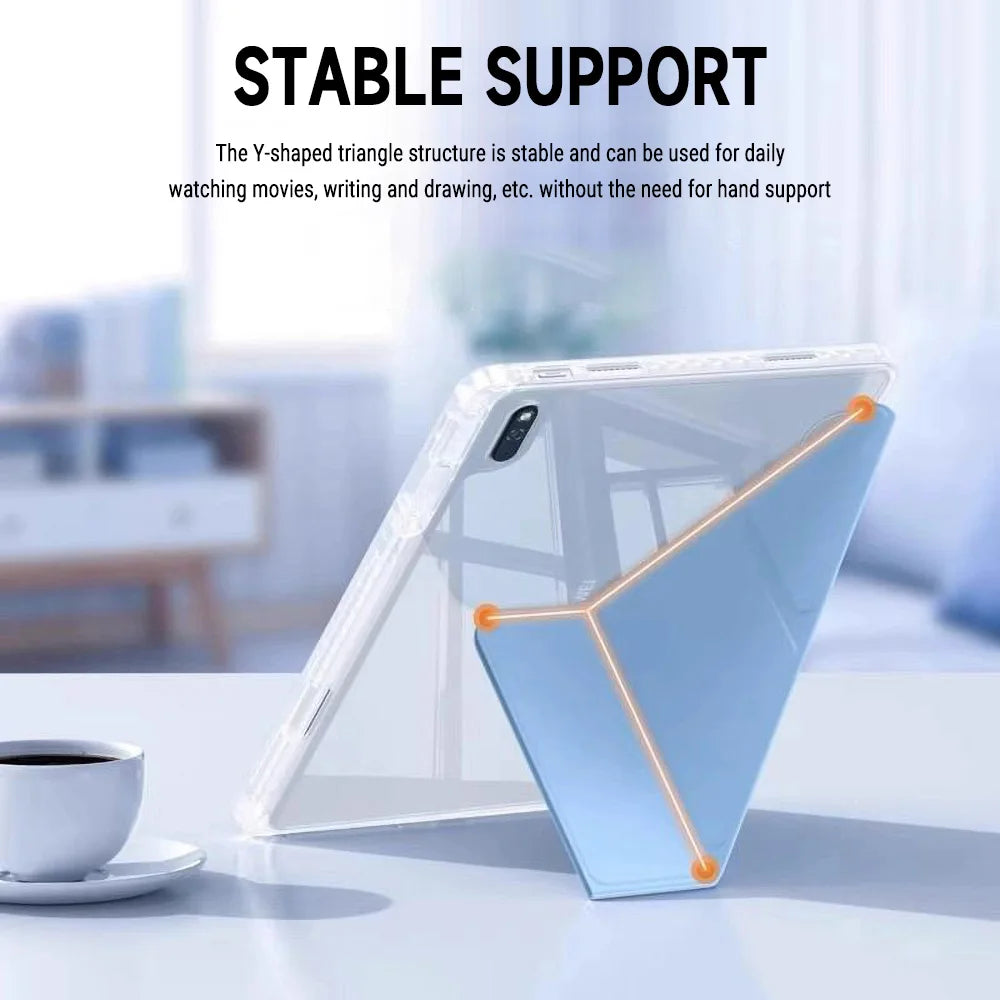 For Samsung Galaxy Tab S10 FE S9 S7 S8 Plus S9 FE S7 FE S9+ S8+ A9 Plus Lite 8.7 S6 Lite S10 FE Plus 13.1 Stand Smart Cover Case