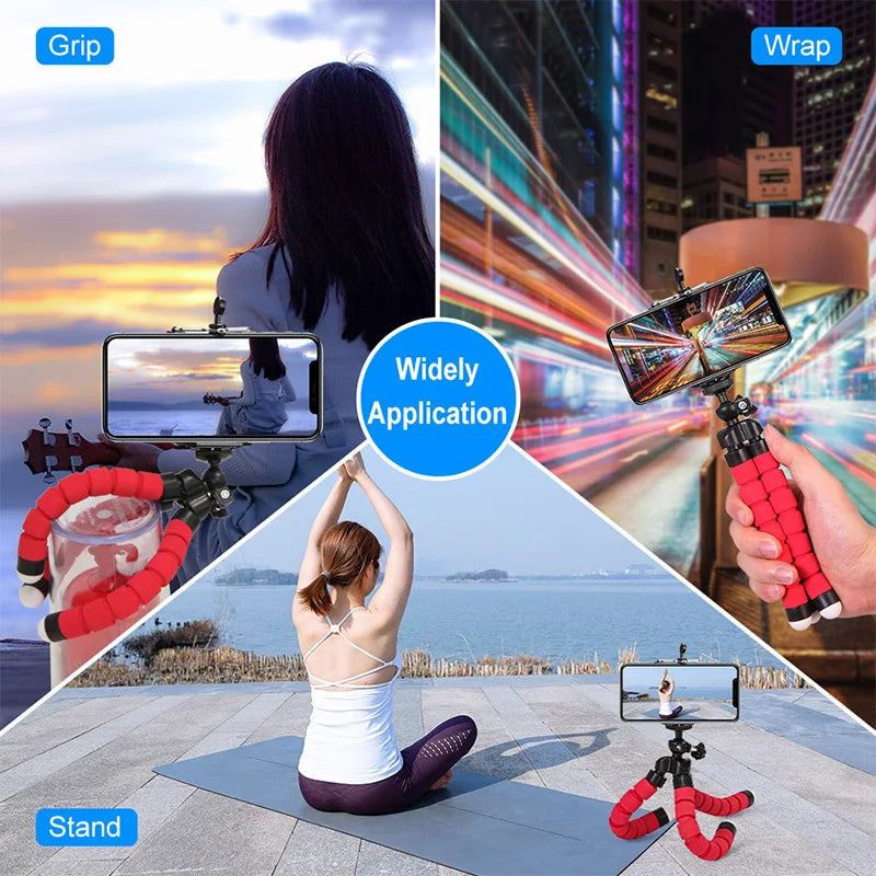 Mobile Phone Holder Flexible Octopus Tripod Bracket for Mobile Phone Camera Selfie Stand Monopod Support Photo Remote Control