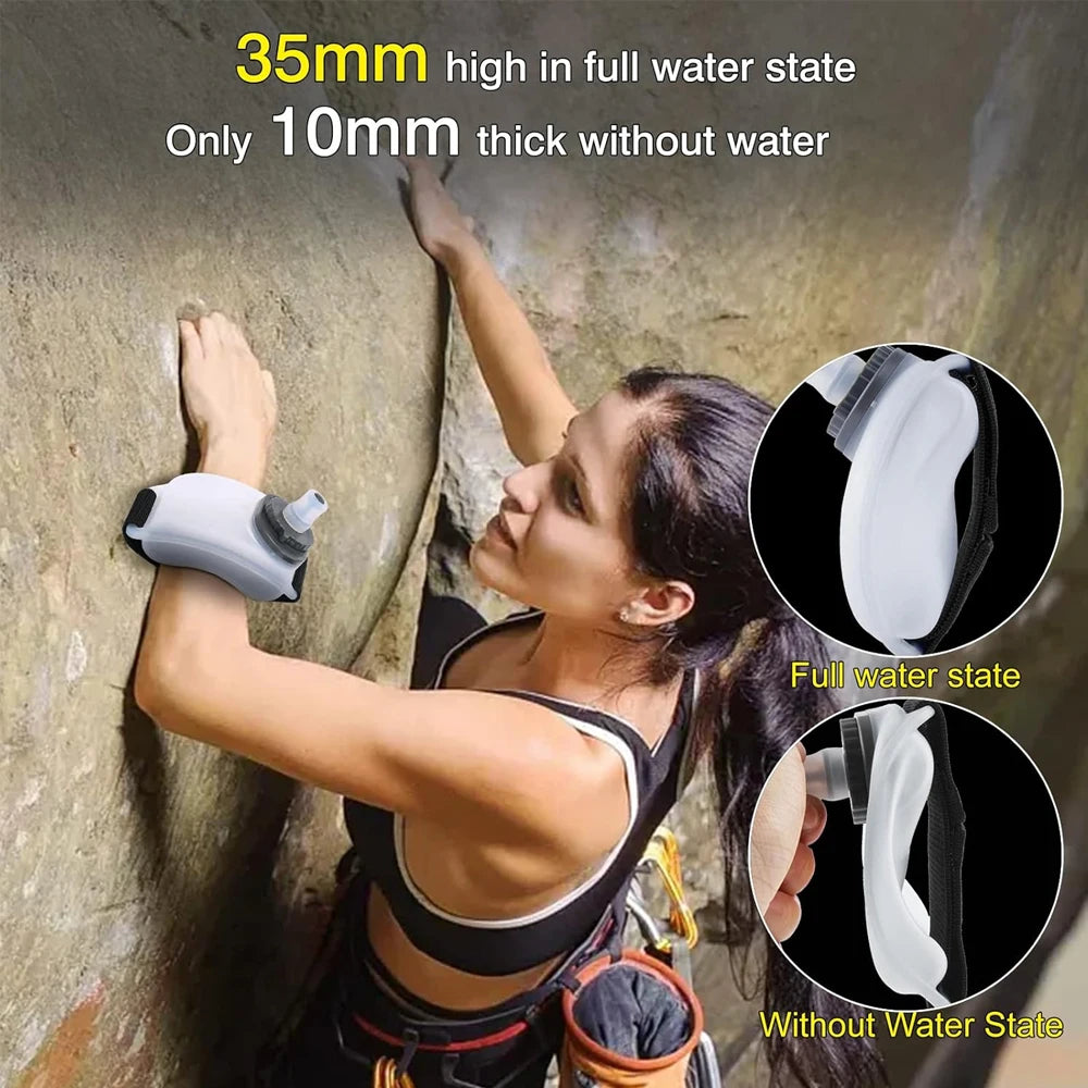 1Pcs Sports Arm Water Bottle, Silicone Wrist Mounted Water Cup for Running Cycling Hiking, Hands-Free Hydration for Outdoor Work