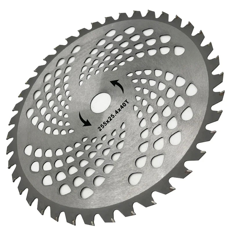 Brush Cutter Accessories Trimmer Garden Gardening Tools Lawn Mower Parts Grass Cutter Blade 40 Teeth Alloy 255mm