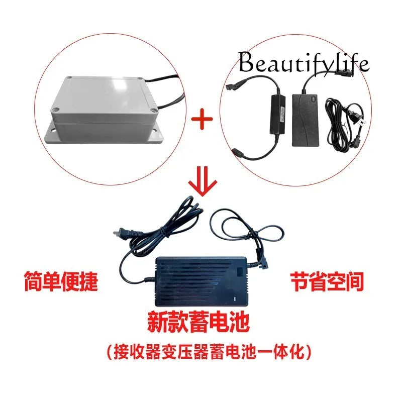 Thickened silent electric loft telescopic stairs, fully automatic, invisible indoor stretching folding ladder, villa elevator