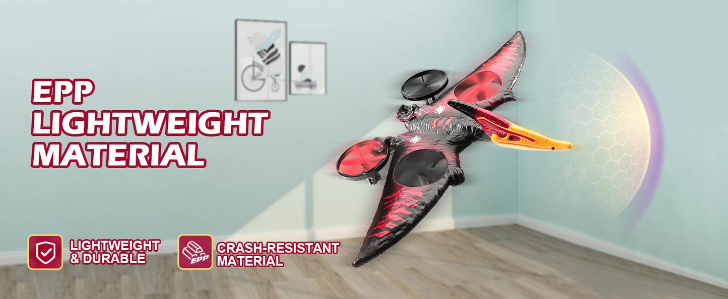 L0712 RC Plane 2.4G Remote Control Aircraft Gravity Sensing Aircraft Glider with Light EPP Foam Fighters for Boys Children