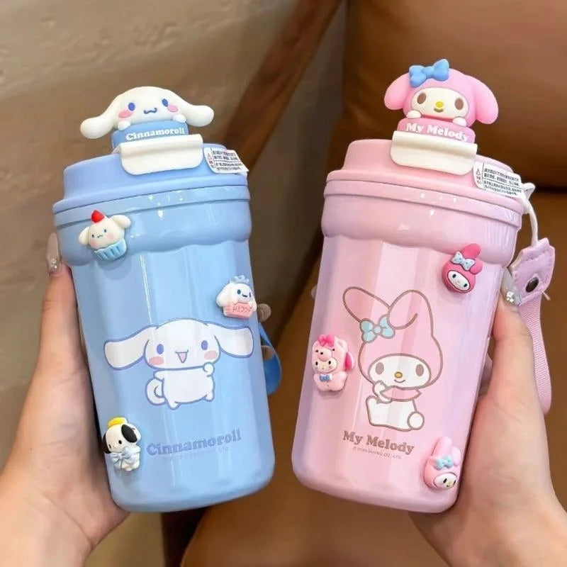 Cute Cartoon Children Insulated Cup With High Appearance 304 Stainless Steel Large Capacity Student Children Portable Water Cup