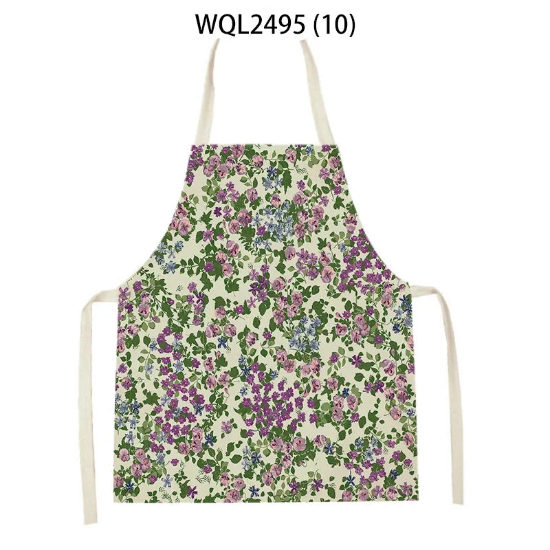 Plant Apron Kids Apron Kitchen Household Item Aprons Adult Hair Pinafore Custom Logo Kitchen Supplie Tablier Aprons 55-68cm
