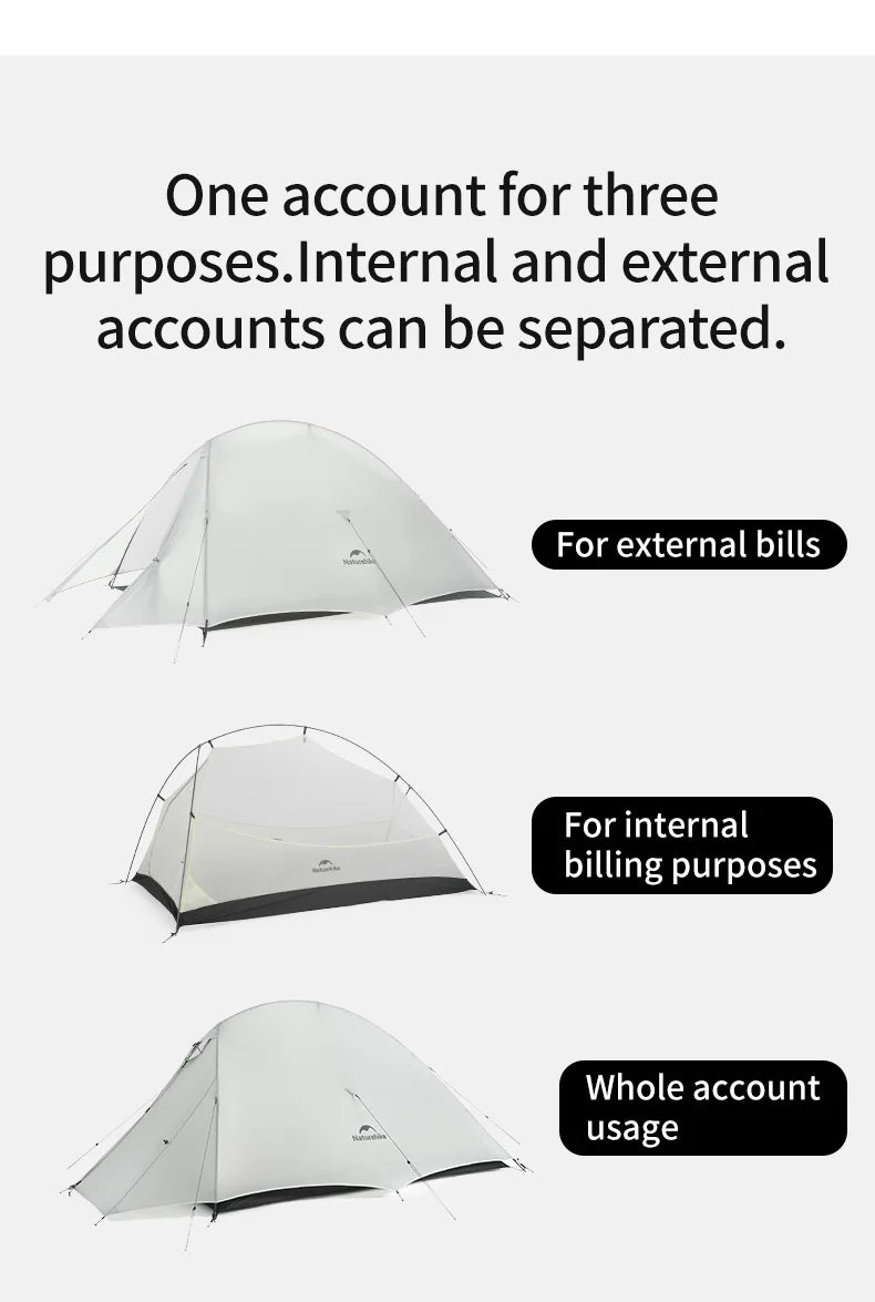 Naturehike Cloud Up UL Camping Tent Ultralight 15D Quick Bulid Beach Tents Outdoor Waterproof Two Person Large Hiking Tent