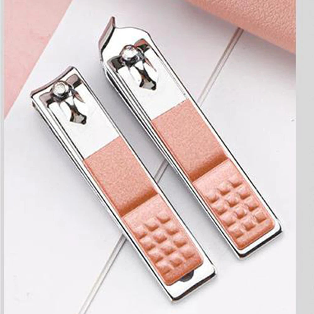 7pcs Nail Care Cutter Scissor Tweezer Clipper Manicure Pedicure Kit Set With Colorful PU Leather Case