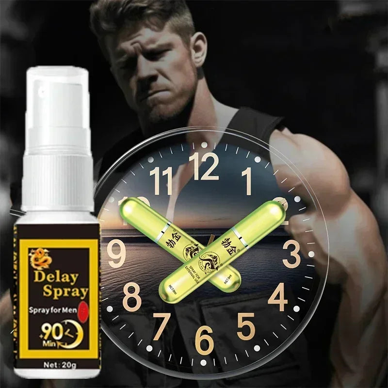 Male Sex Delay Spray Prevent Prematur Ejaculation Lasting Prolong Products External Penis Growth Enlargement Fast Erection Serum