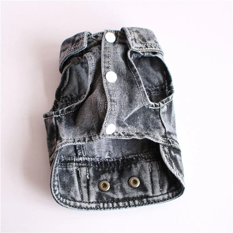 Thin pet dog coat Cool Dog Jeans Jacket for small medium dogs fashion Puppy Clothes Dog accessories