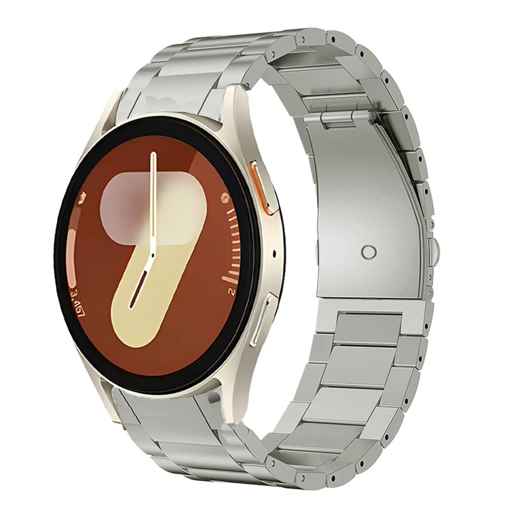 Titanium Strap for Samsung Galaxy Watch 7 40mm 44mm Original Wristband for Samsung 6 Classic 47mm 43mm/5 Pro 45mm/6 5 4 Bracelet
