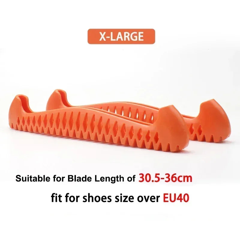 Adjustable TPU Ice Skating Blade Covers Walkable Figure Skate Ice Skate Hockey Skates Prevent Puncture Scalable Blade Sleeve