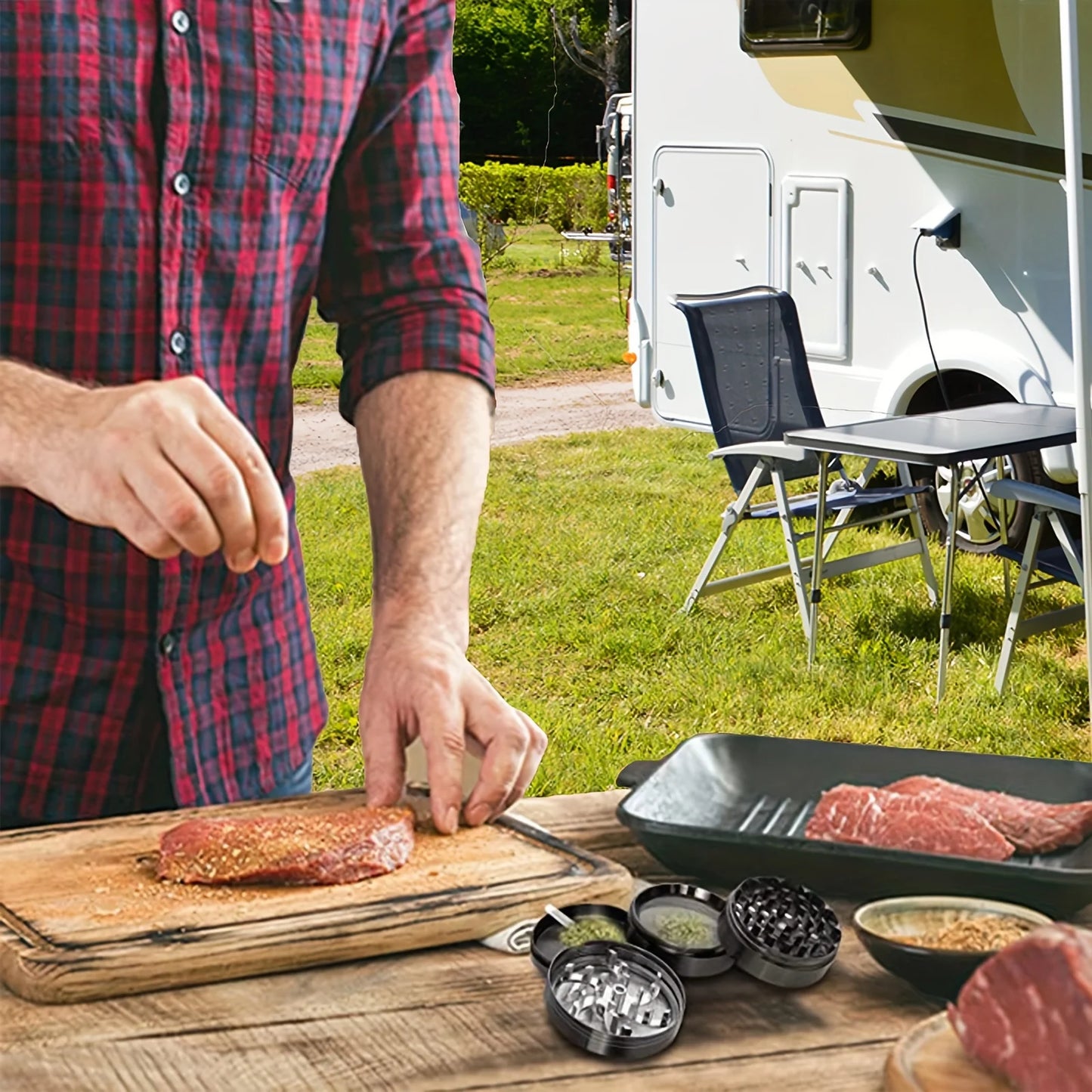 Hand Crank Tobacco Grinder Pollinator Manual Spice Mills 4 Layers Smoke Grass Crusher Muller Smoking Accessories