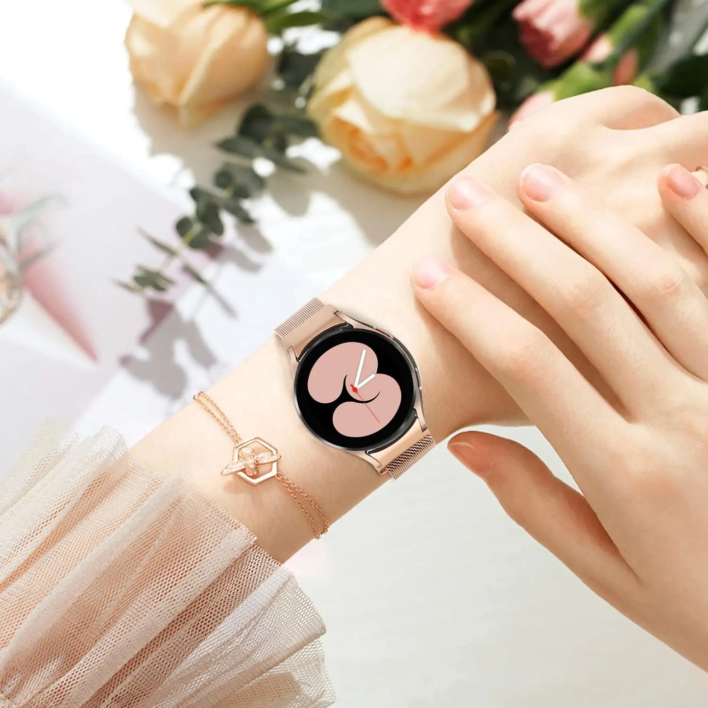 No gap Bracelet for Samsung Galaxy Watch 7 6 5 4 44mm 40mm/6 Classic 47mm 43 46mm Metal Magnetic Strap for Watch 5 Pro 45mm Band