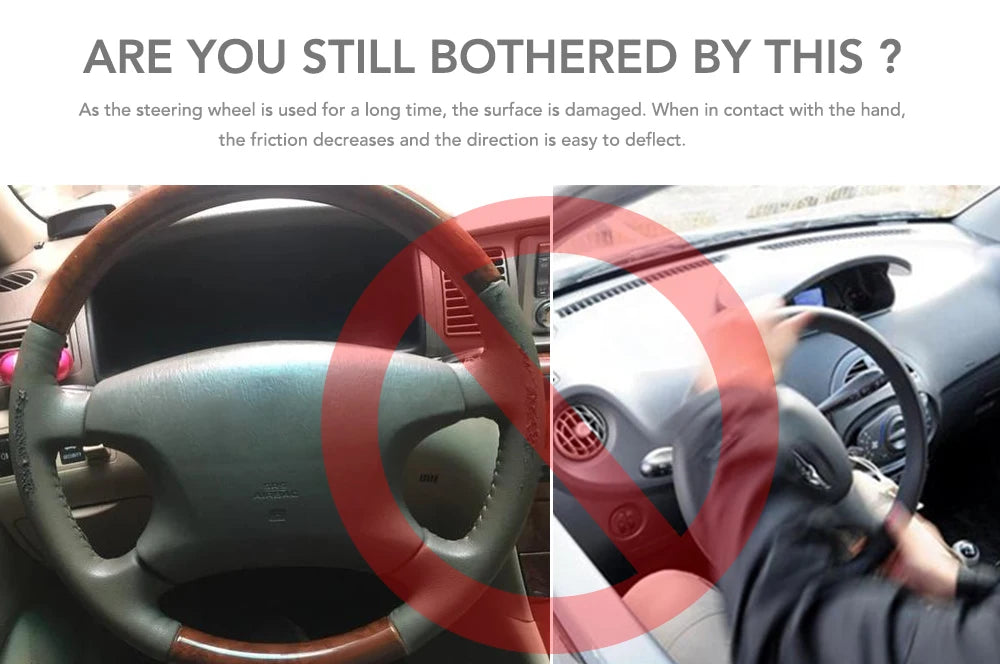 For Opel astra h j g insignia vectra c corsa d zafira b Acura Buick 1Set Car steering wheel cover Leather Hand stitching