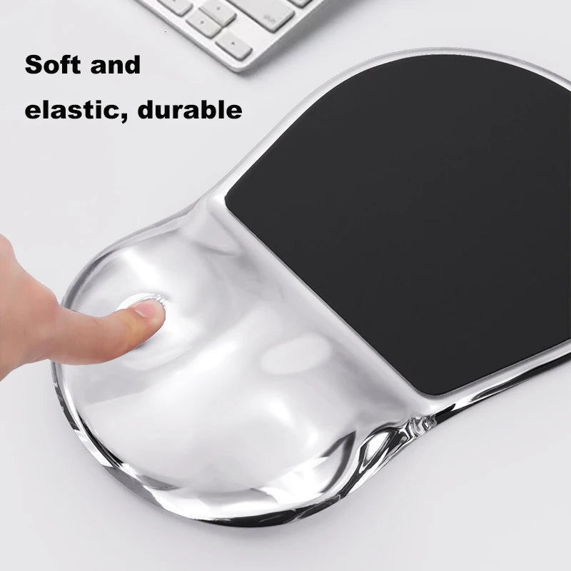 New Ergonomic Mouse Pad Wrist Support Relieve Wrist Pain Gel Mouse Pad Home Computer Anti slip Silicone Rubber Soft Mouse Pad