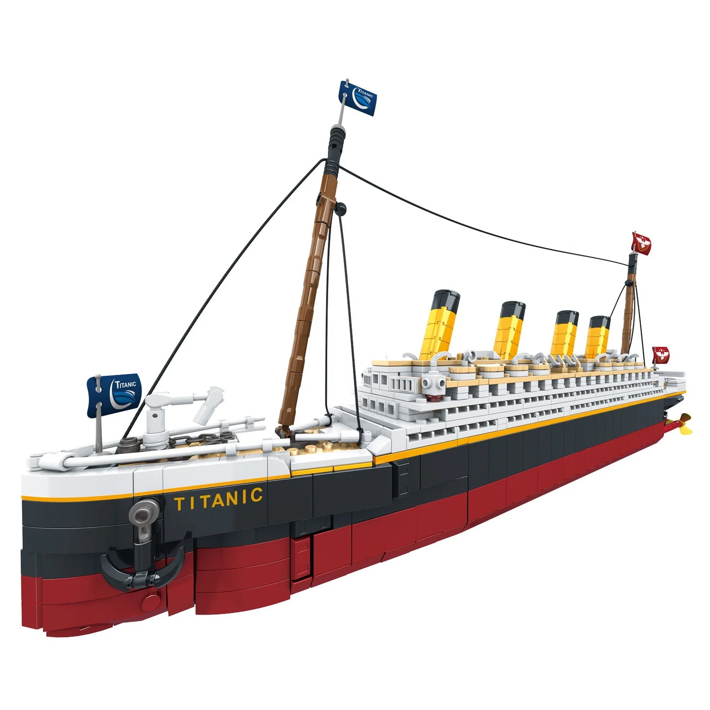 2025 new large-scale Titanic creative model building block set, adult challenge huge Titanic cruise ship model building set toy