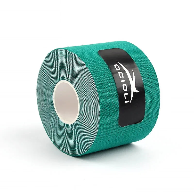 5 Pieces 5mx5cm Kinesiology Tape Sports Safety Tape Bandage Strain Injury Support Waterproof Elastic Physio Kinesiotape Patch