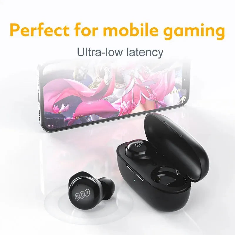 QCY T17 Wireless Earphones Bluetooth 5.3 HIFI Sound Headphones Touch Control In-ear Headset Long Standby 26H Low Latency Earbuds