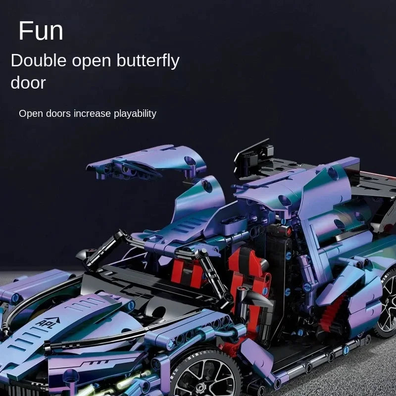 1108pcs Technical 1:14 Racing Sport Car Model Building Blocks Bricks MOC City Vehicle Supercar Adult Toy For Boy Children Gifts