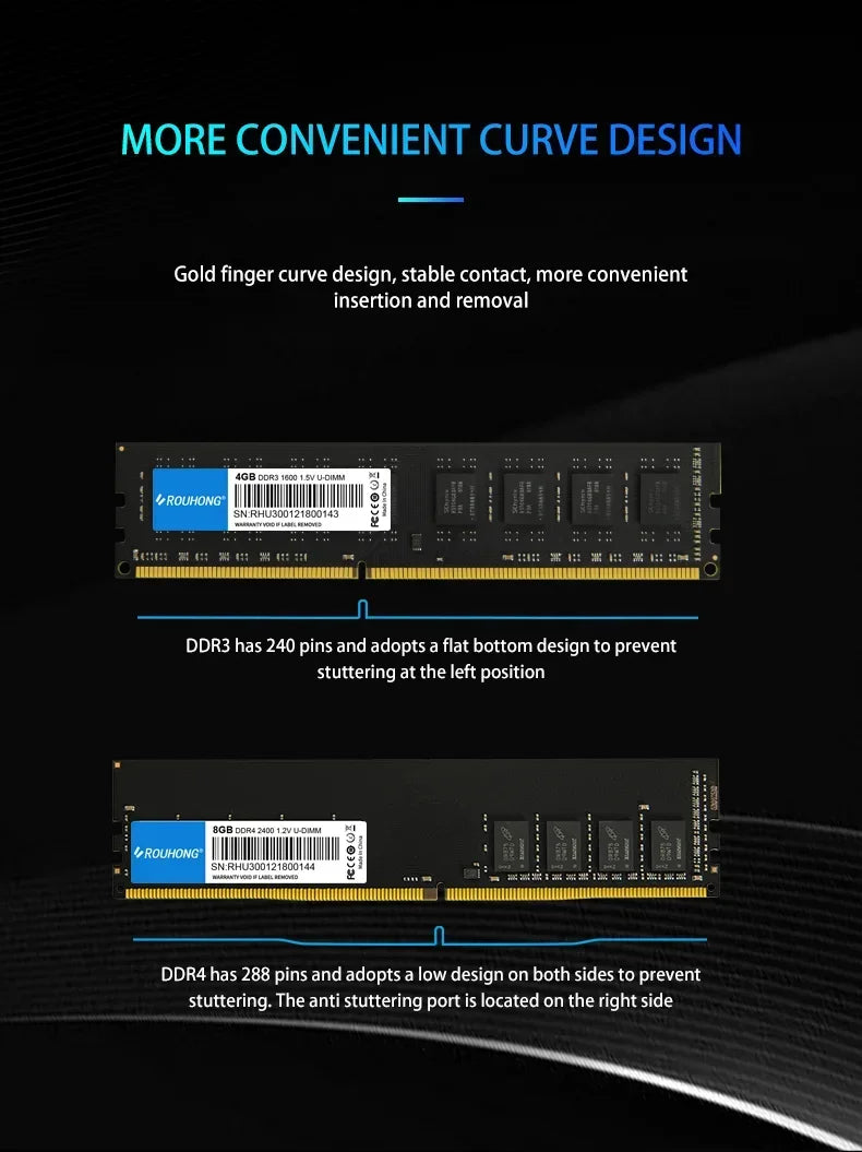 Memoria ram DDR3 Memory 8GB 4GB 1.5V 240pin 1600MHz PC3 Udimm DIMM Desktop Memory RAM