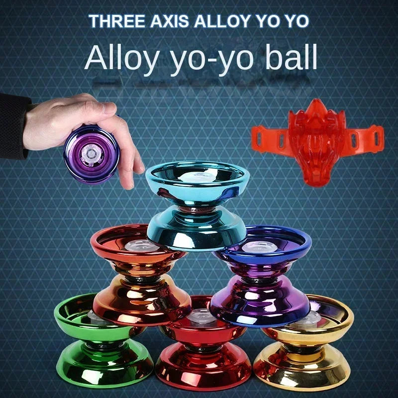 Professional Aluminum Metal Yoyo for Kids and Beginners. Metal Yo YOS for Kids and Adults with Yo Yo Accessories