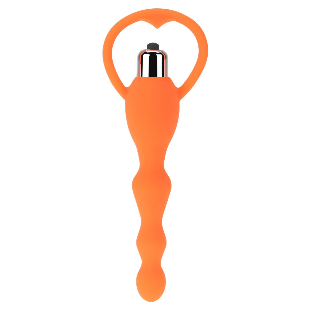 Vibrating Protaste Massager Anal Beads Vibrator Butt Plug Sex Toy for Men Women Silicone Anales Trainer Fun Toys for Beginners