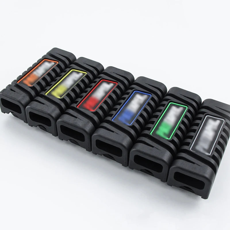 Motorcycle Universal Nonslip Front Footrest Pedal Foot Peg Footpeg Covers Set Rubber 1 Pair 12colors