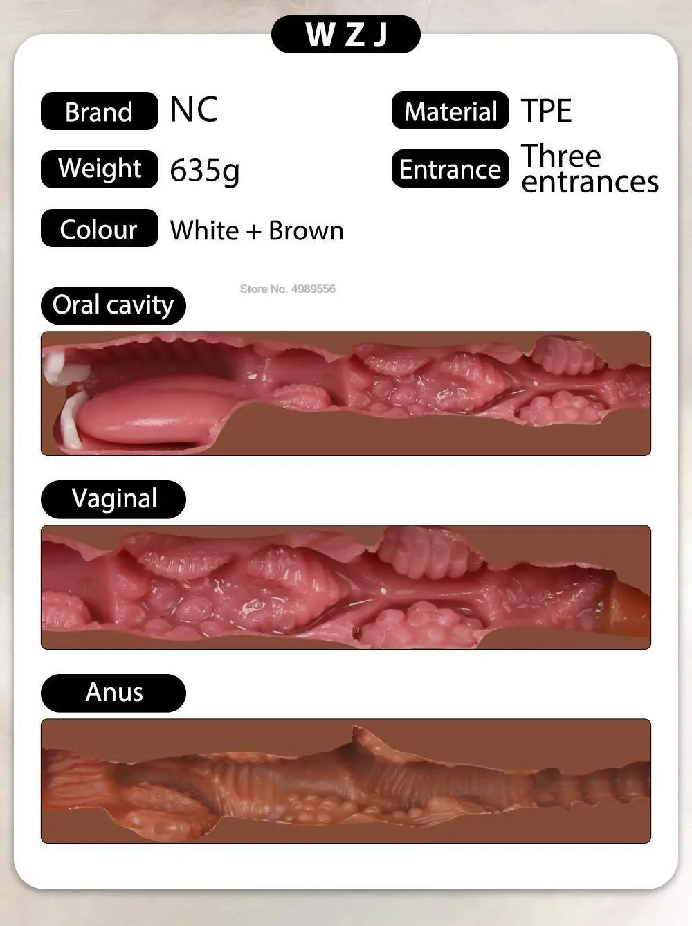 3 IN 1 Male Masturbator Silicone Vagina Real Pussy Open Mouth Teeth Realistic Sex Deep Sex Toys for Men Oral Masturbation Sextoy