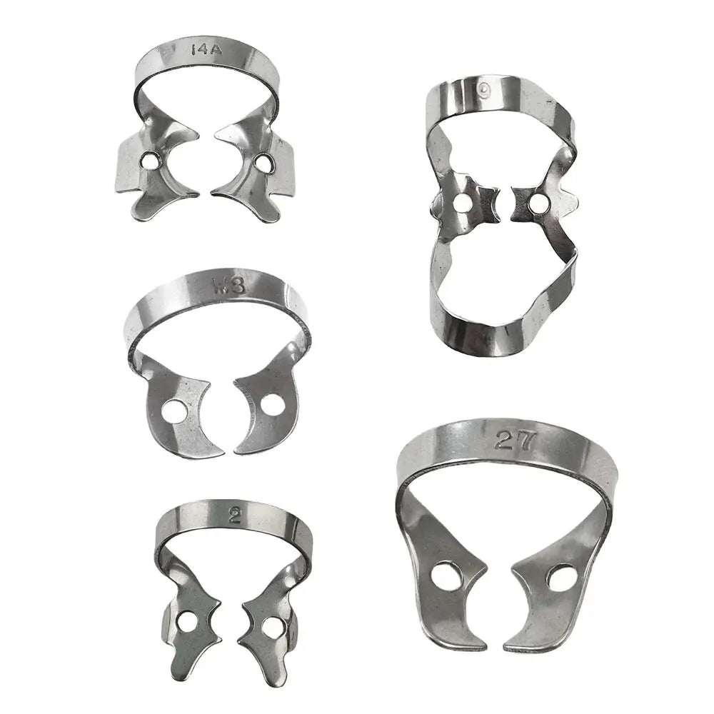 1Pc Dental Rubber Dam Clamps Stainless Steel Endodontic Restorative Barrier Clips Dentistry Orthodontic Material 20 Size Dentist
