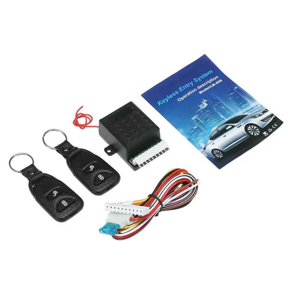 12V Vehicle Keyless Entry System Universal Vehicle Door Lock Anti-Theft System Portable Car Auto Remote Switch Lock Kit