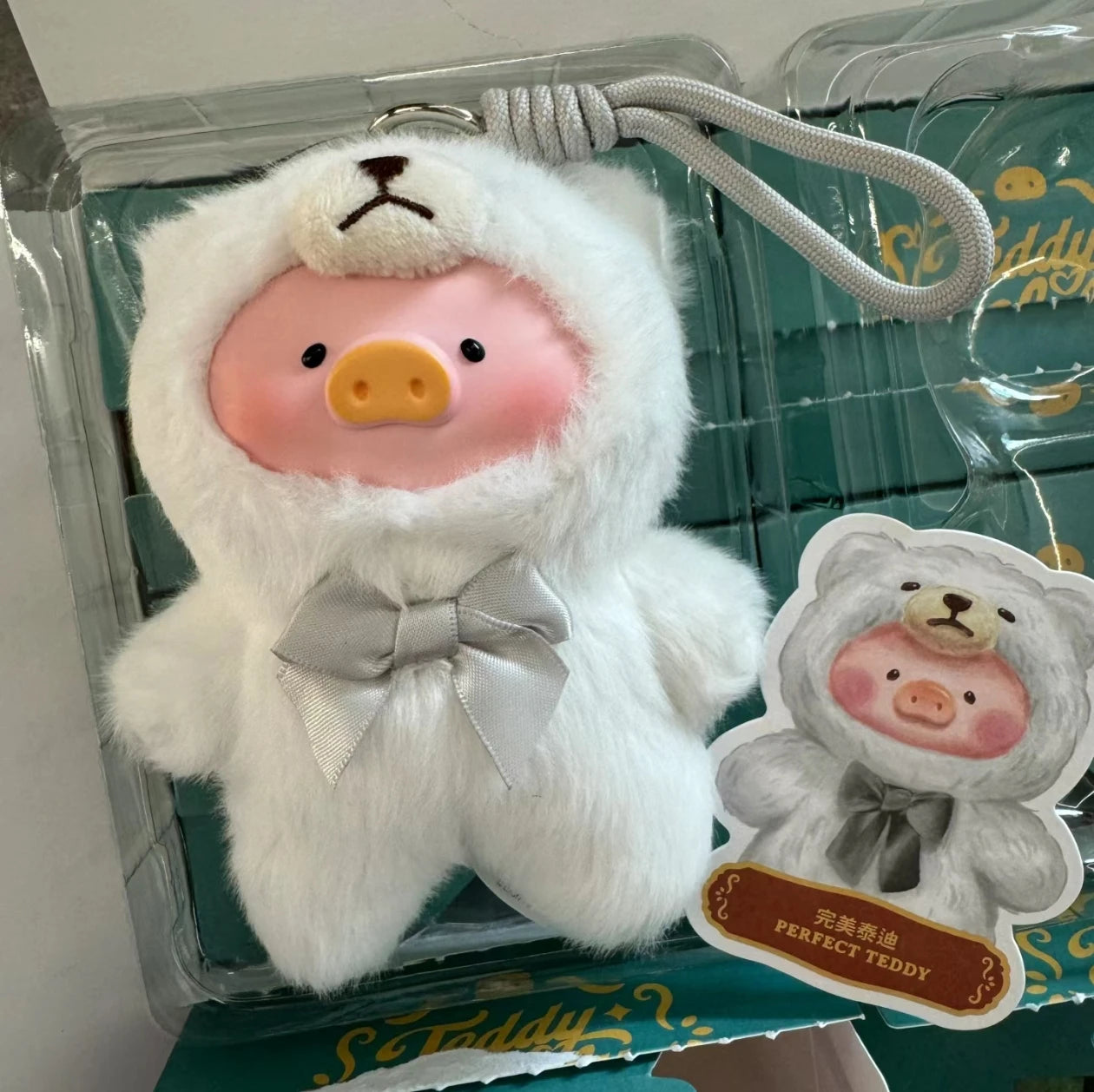 Toyzero  teddy Canned Pig Lulu Pig Blind Box Retro Teddy Toy Vinyl Plush Doll Pendant Doll School bag pendant Festival gifts
