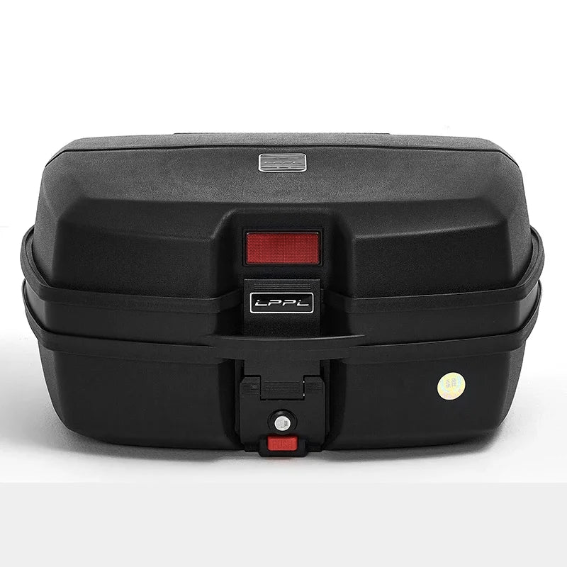 45L Motorcycle Tour Tail Box Motorcycle Luggage Box Top Case with 2 Keys Multifunctional  for Luggage Storage