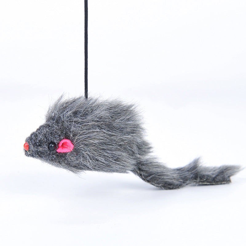 Simulation Mouse Cat Toy Funny Self-hey Hanging Door Retractable Cat Stick Scratch Rope Mouse Cat Interactive Toy Cat Supplies