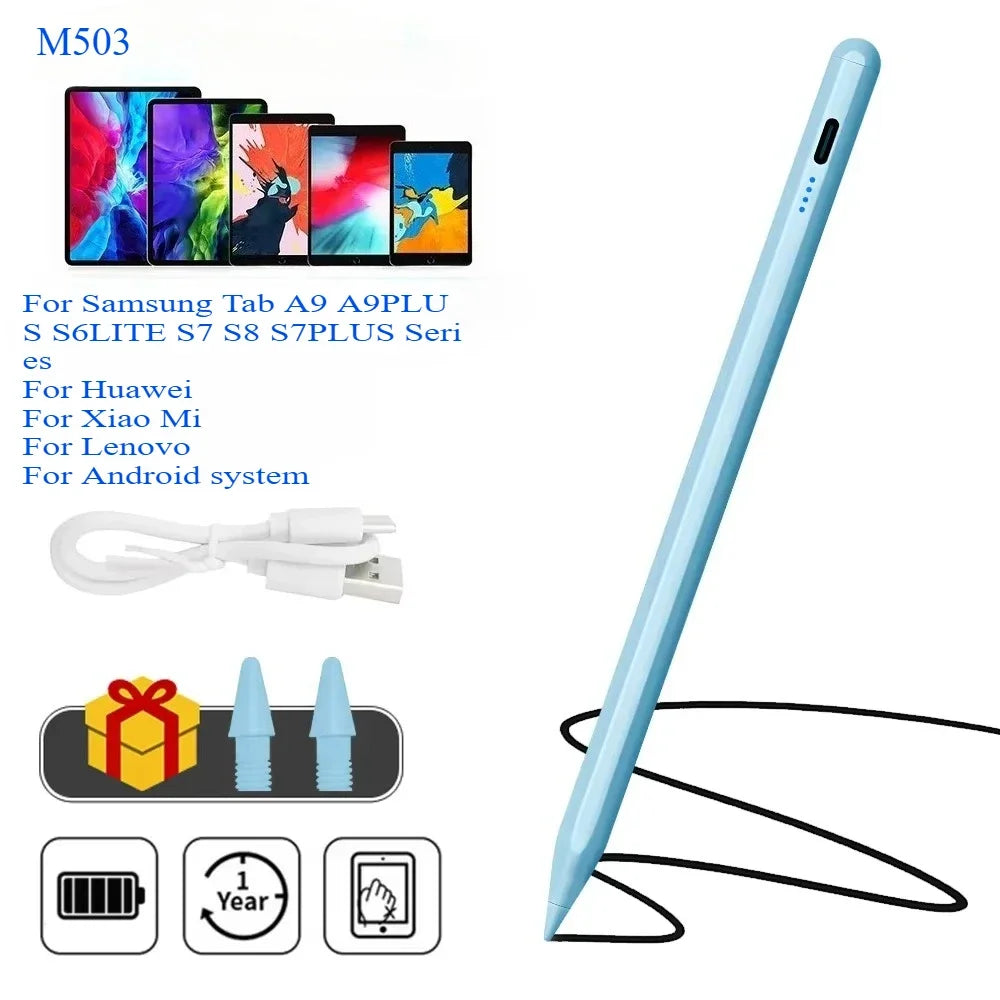 Universal Stylus Pen For Samsung Tab A9 plus S10 A8 S7 S6lite Capacitive Touch Pen For Huawei Xiaomi Lenovo M9 Pro 12.7 M10plus