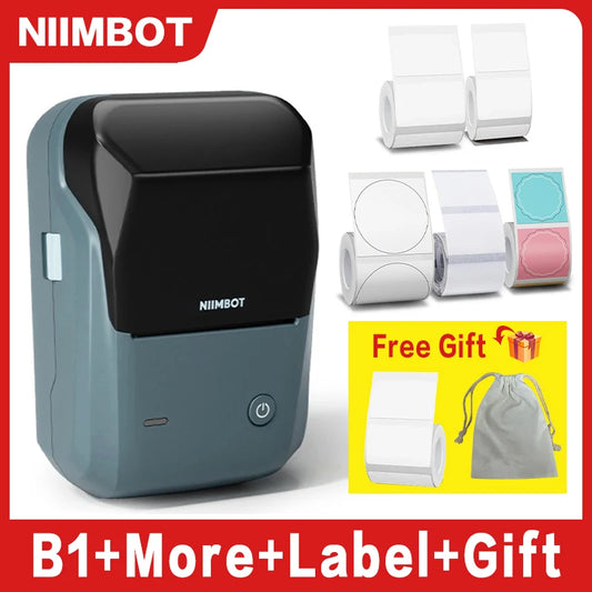 Niimbot B1 Mini Printer Portable Thermal Label Stickers Paper Printer Self Adhesive Bluetooth Mobile Sticker Label Maker Machine