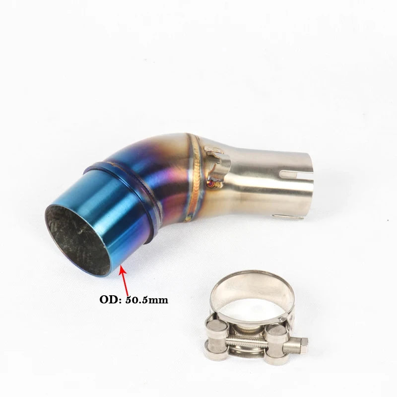 For Yamaha YZF R25 R3 MT-03 MT03 Motorcycle Exhaust 51mm Escape Systems Connection Muffler Modified Slip On Middle Link Pipe