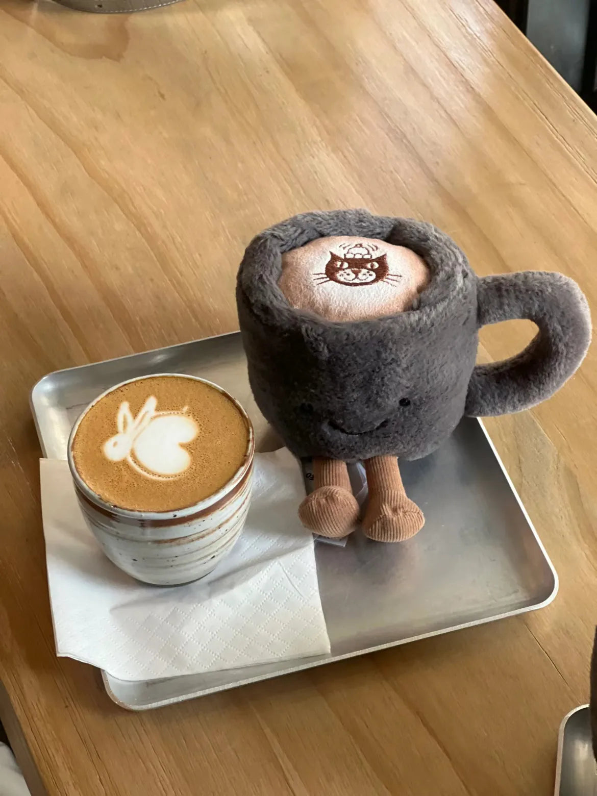 Jelly Cat Plush Fun Coffee Cup Cute Plush Toy Soothing Sleep Plush Doll Trendy Gift Plush Doll Cute Backpack Plush Pendant