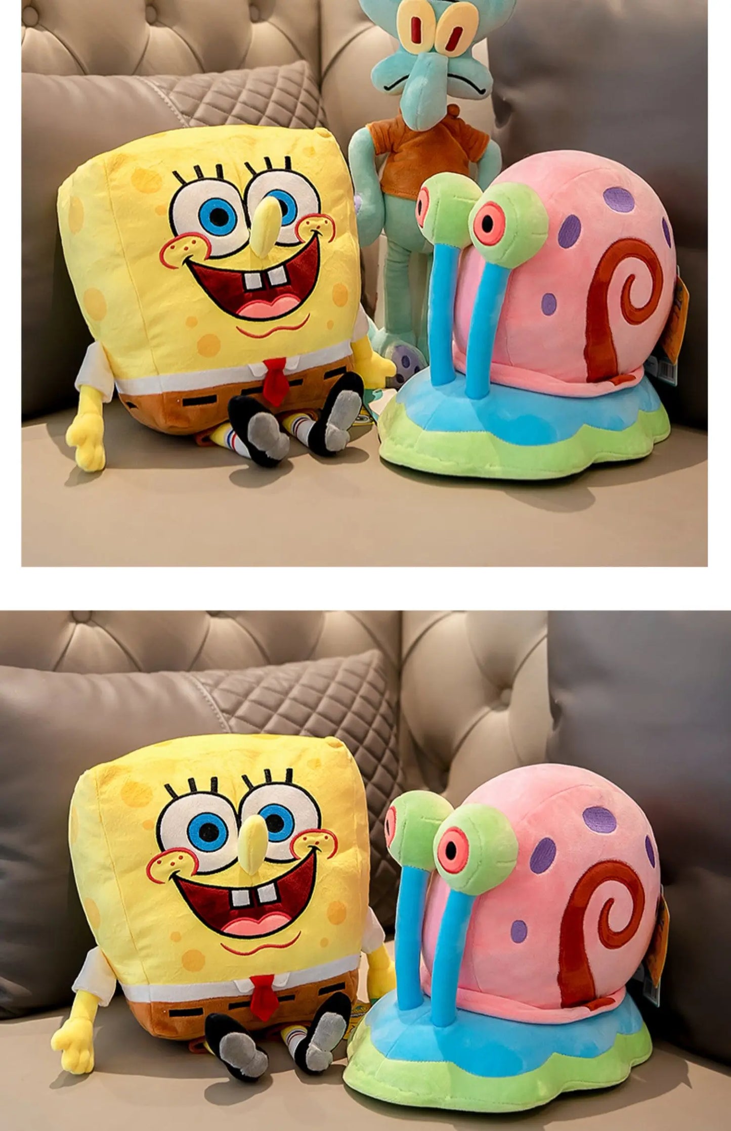 Anime Spongebob Squarepants Patrick Star Squidward Eugene H. Krabs Gary Kawaii Stuffed Plush Toys keychain Birthday Gift For Kid