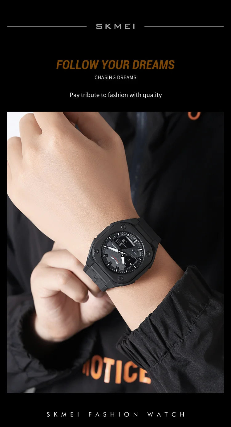 SKMEI 2328 New Original Sports Digital Electronic Watch Dual Display Multi Functional Men's Waterproof Clock relógios masculino
