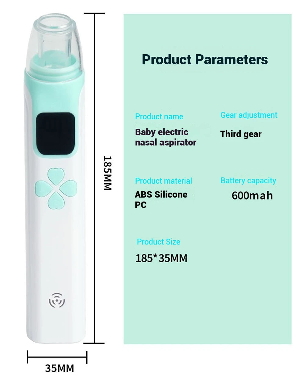 Baby Electric Nasal Aspirator 2025 New Pattern Charging Version Newborn Baby Nasal Aspirator Suck Out Prevent Nasal Congestion